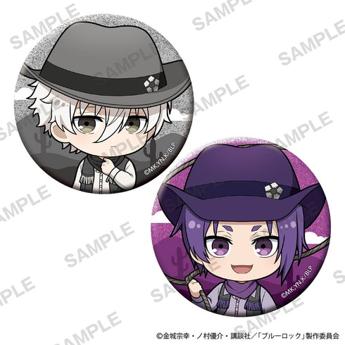 『ブルーロック』ミニキャラきらきら缶バッジセット カウボーイ Ver. 凪 誠士郎 御影 玲王 セット